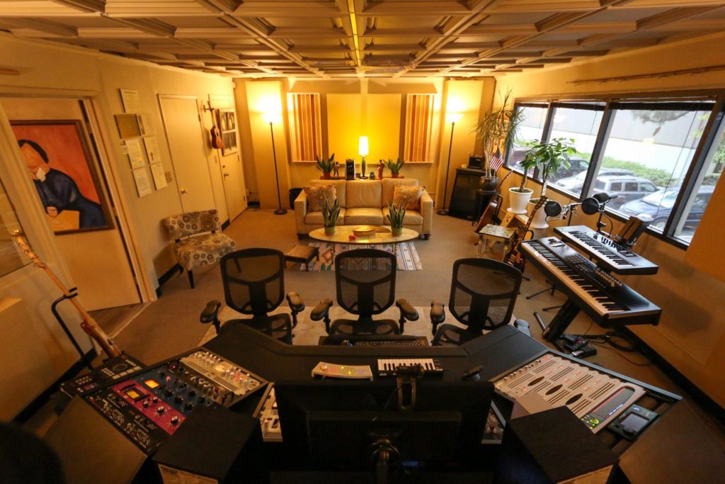 The OC Recording Company - Orange County Recording Studio - Ceilume Westminster Ceiling Tiles - Kira Fulks Art