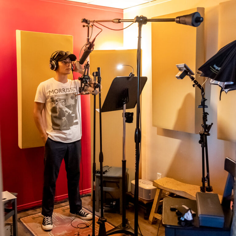 Recording Power Rangers ADR at OC Recording with Chance Perez and Asaf Fulks
